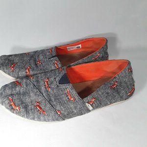 TOMS Classic Canvas Dark Gray Limited Edition Fox